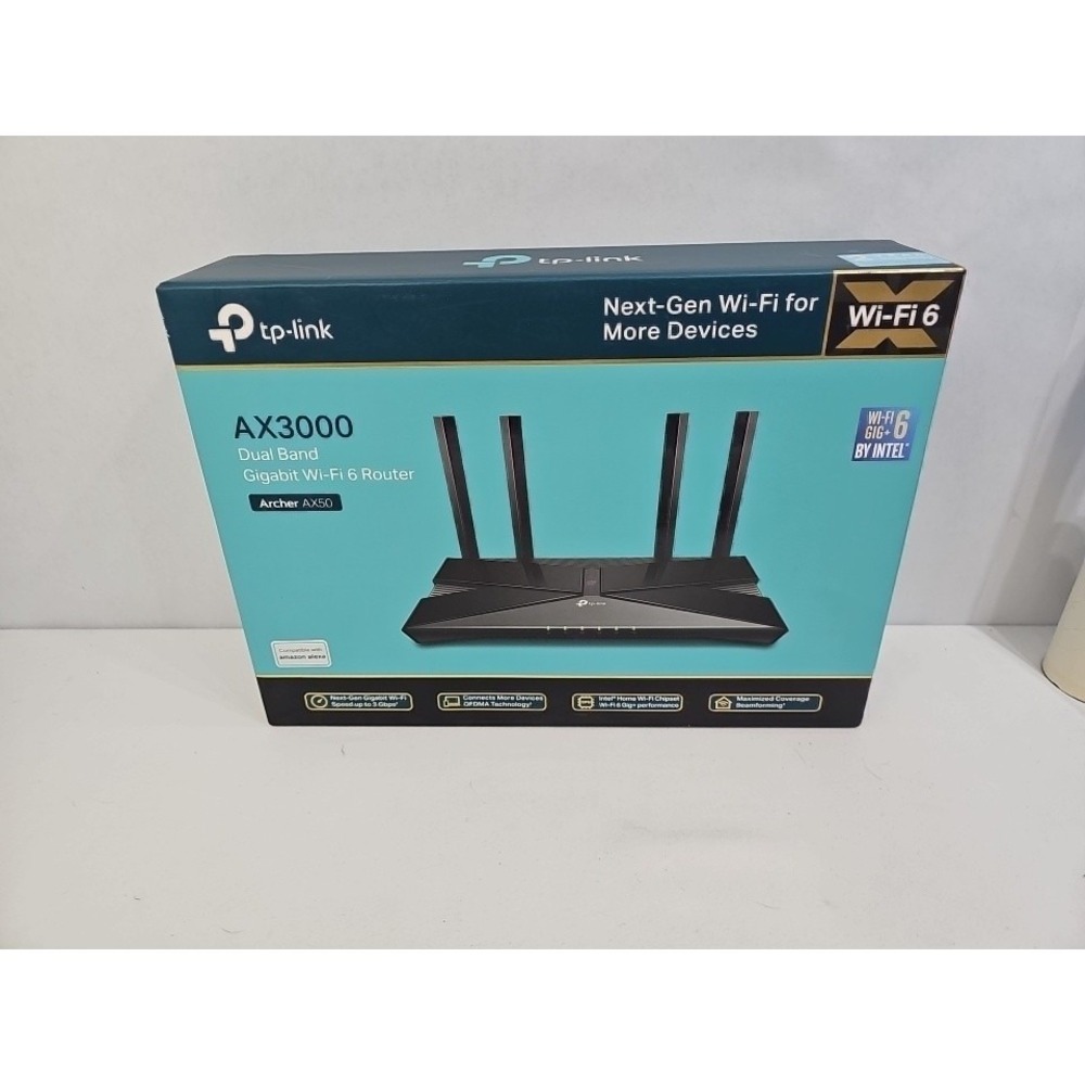 Tp-Link AX3000 Dual Band Gigabit‎ Wi-Fi 6 Router Archer AX50